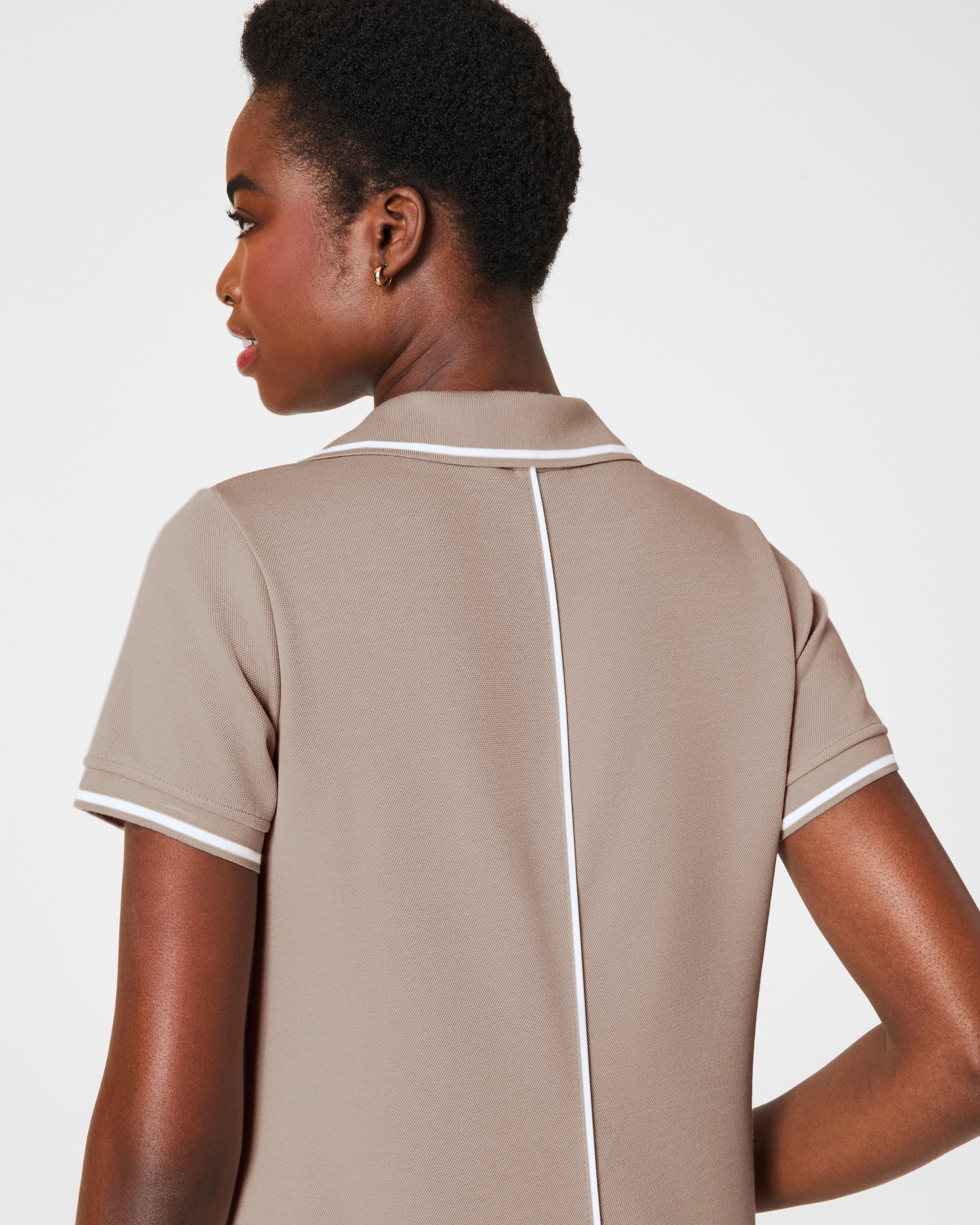 SPANX® AirEssentials Pique Polo Midi Dress