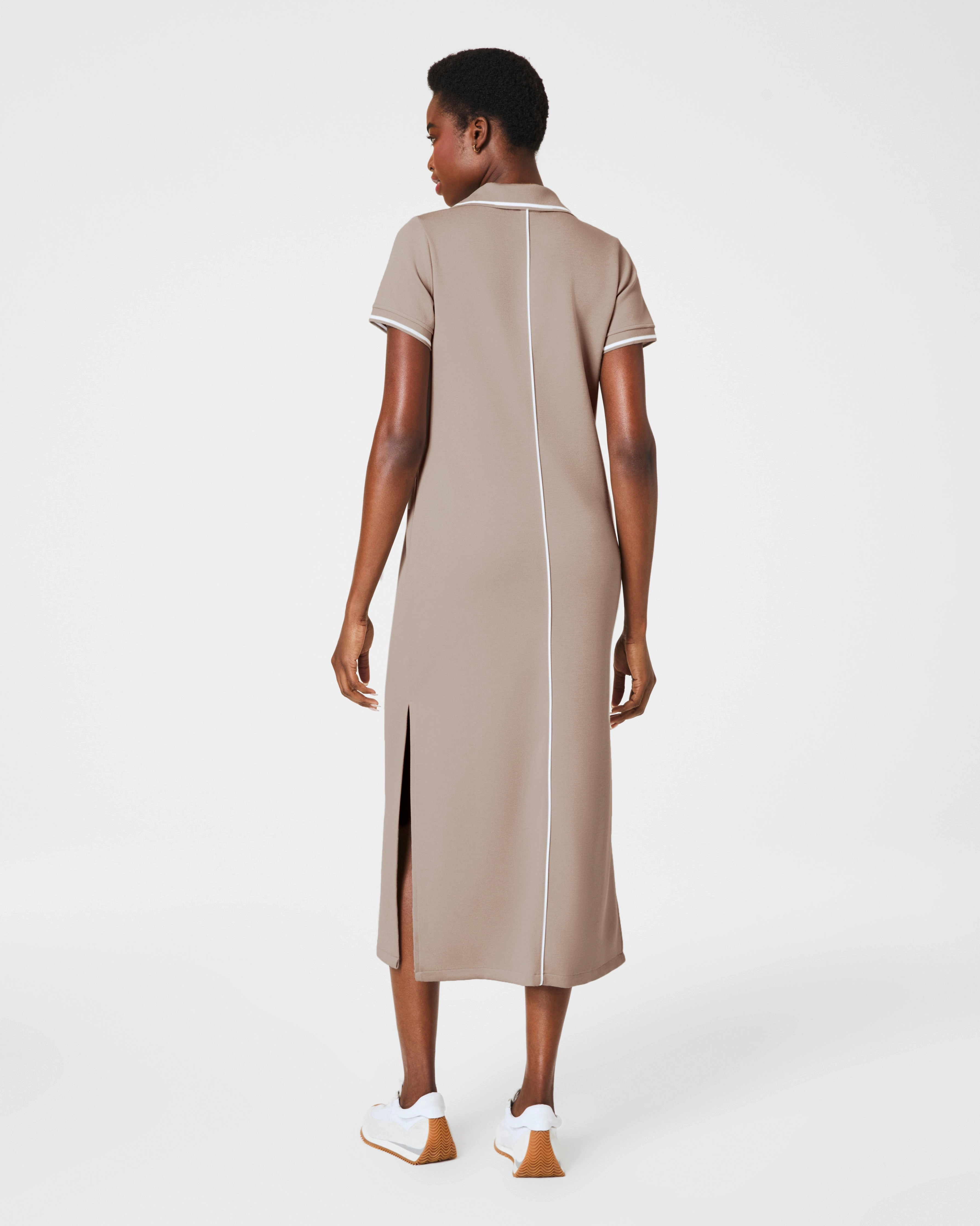SPANX® AirEssentials Pique Polo Midi Dress