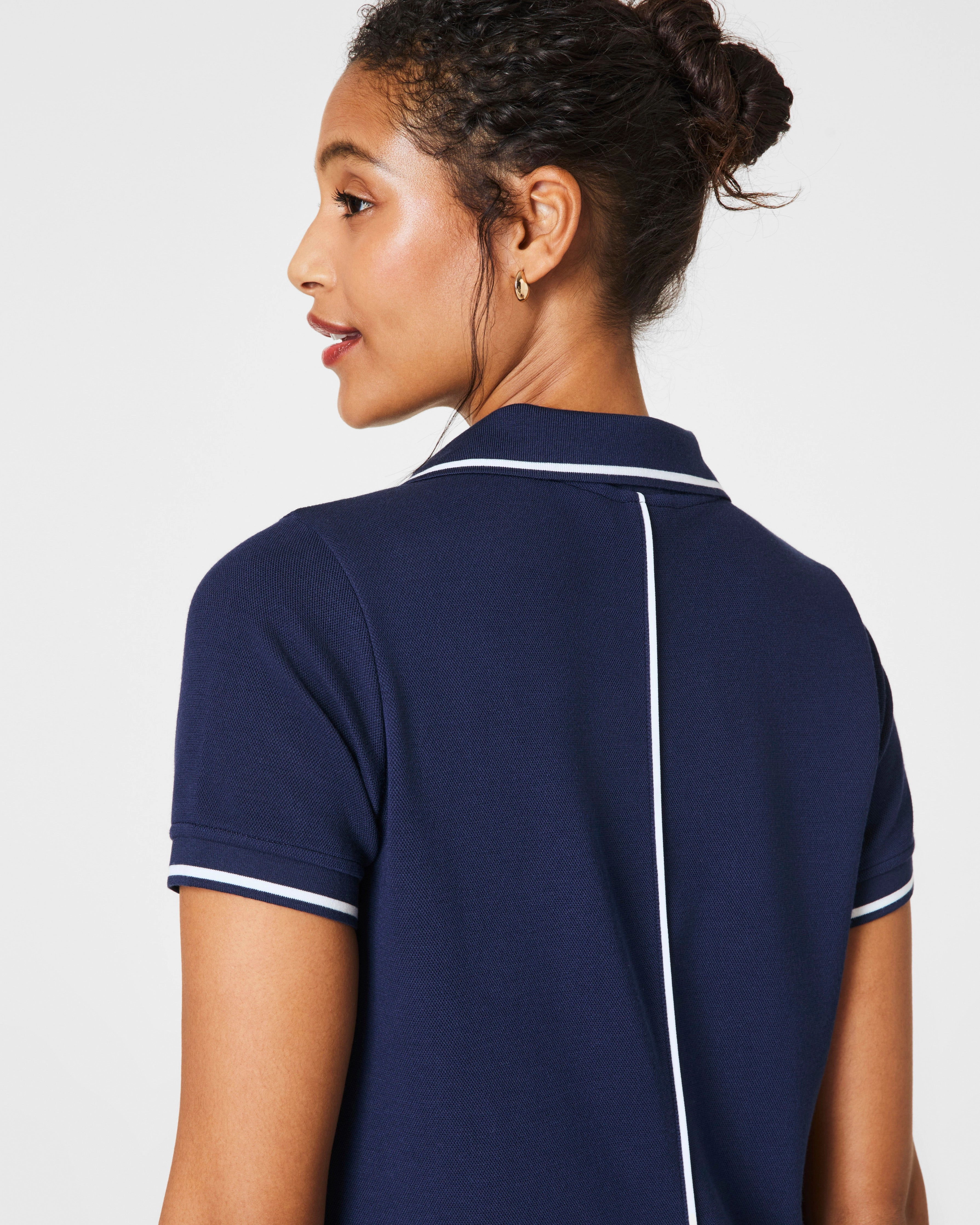 SPANX® AirEssentials Pique Polo Midi Dress