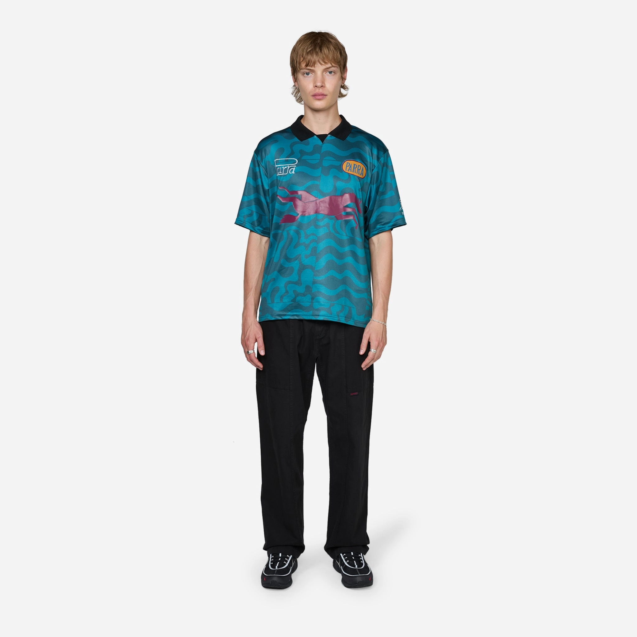Sports Flage Polo Shirt Deep Sea Green