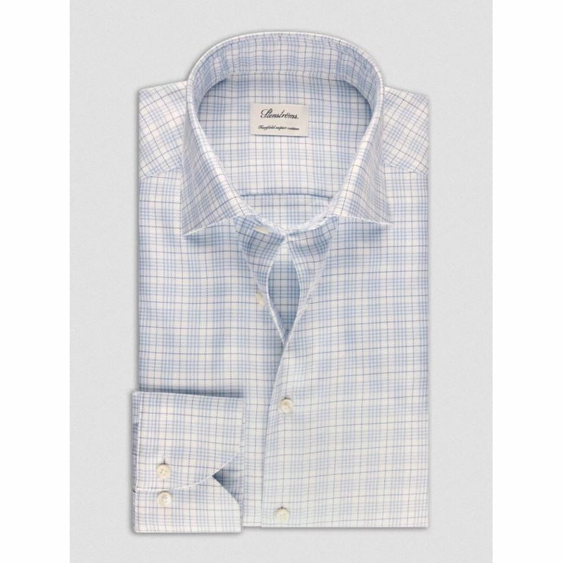 Stenstroms | Checked Twill Dress Shirt (2 Colors)