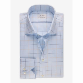 Stenstroms | Checked Twill Dress Shirt