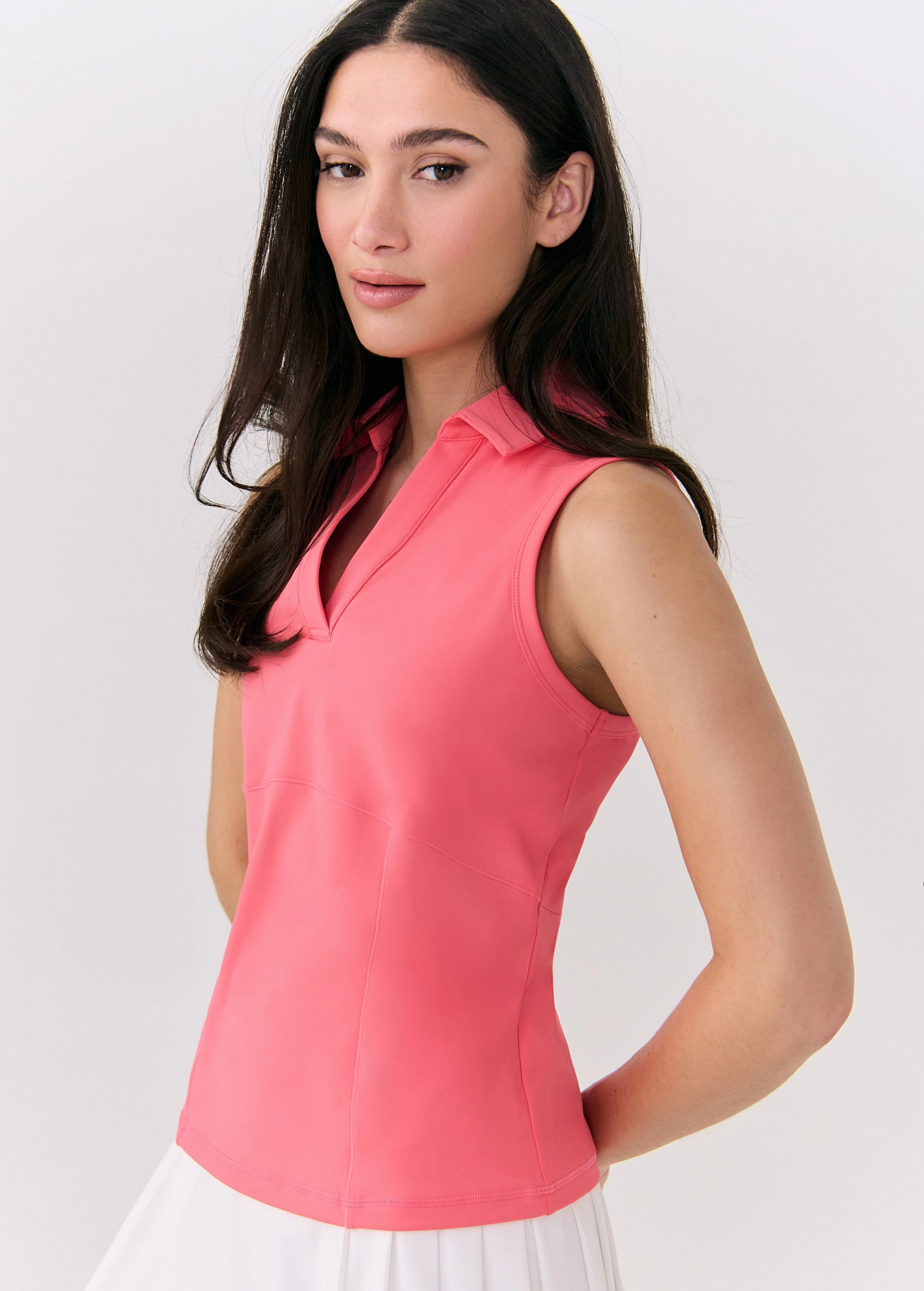 Step Up Polo Tank Top