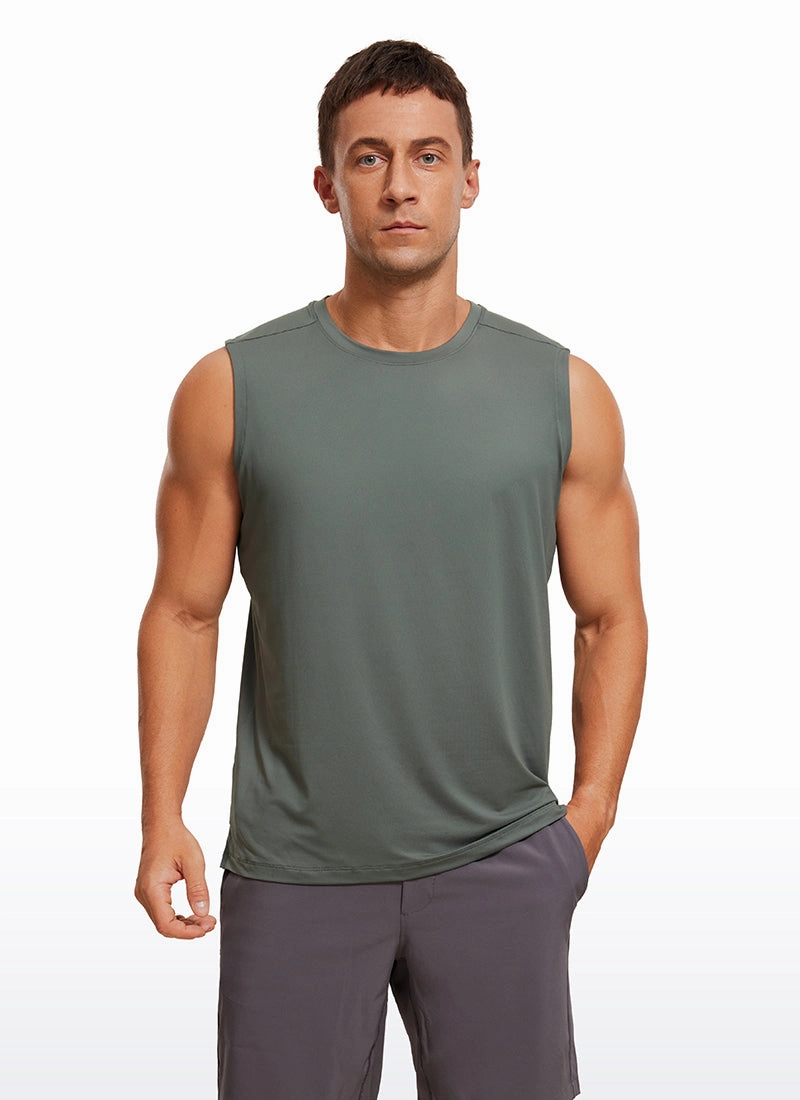 Stretch Quick Dry Tank Tops Crewneck