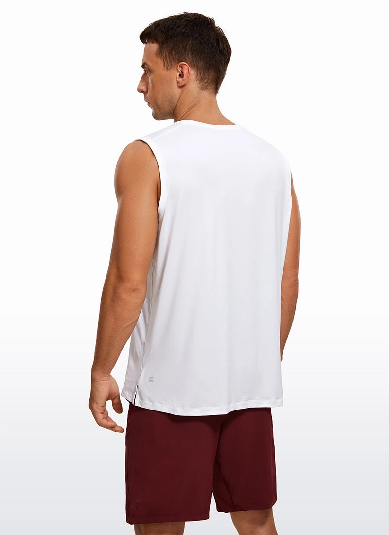 Stretch Quick Dry Tank Tops Crewneck