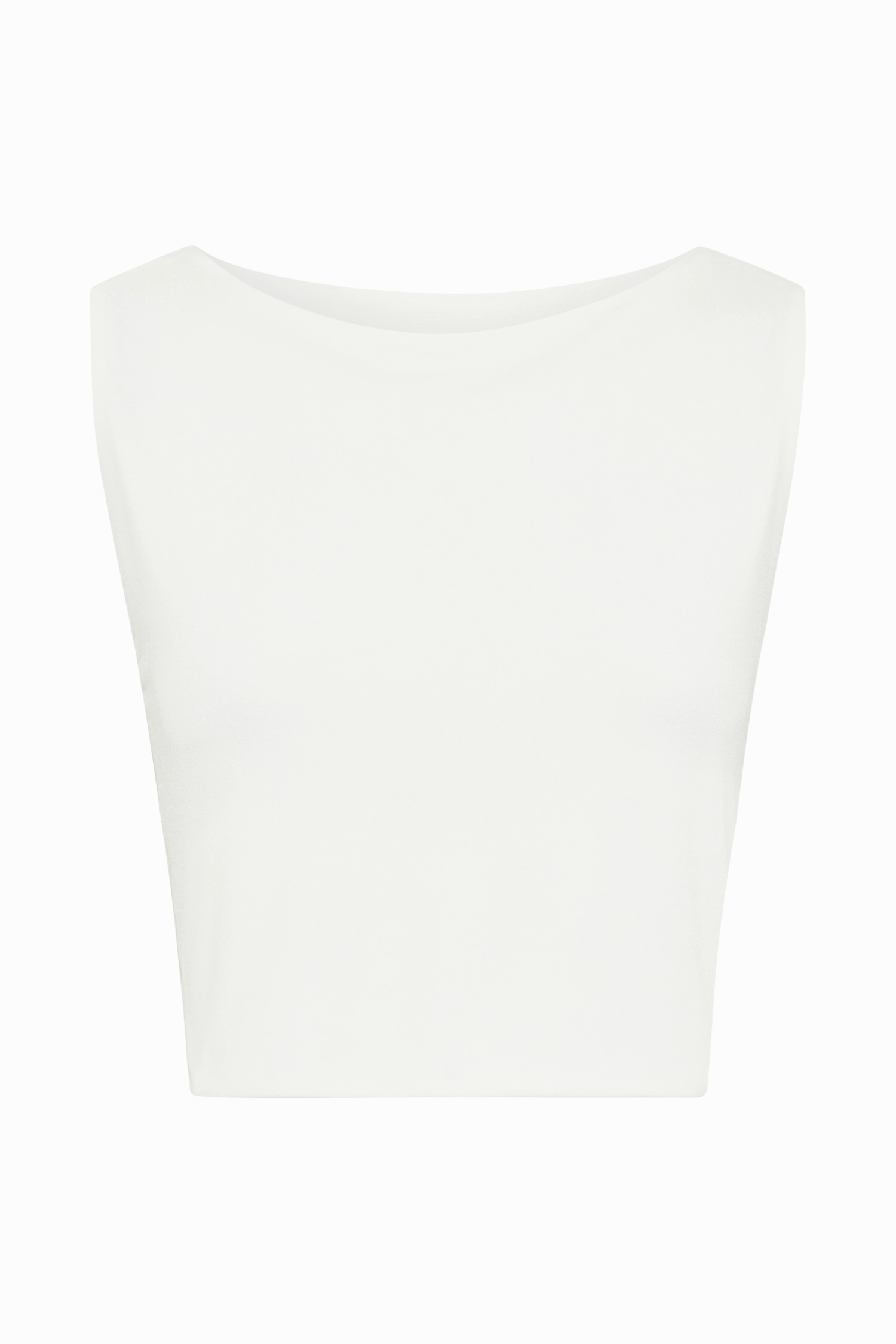 Suri Slinky Cowl Back Top - White