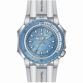 Technomarine Men's Watch - Manta Sea Quartz Light Blue Dial Rubber Strap | TM-224007