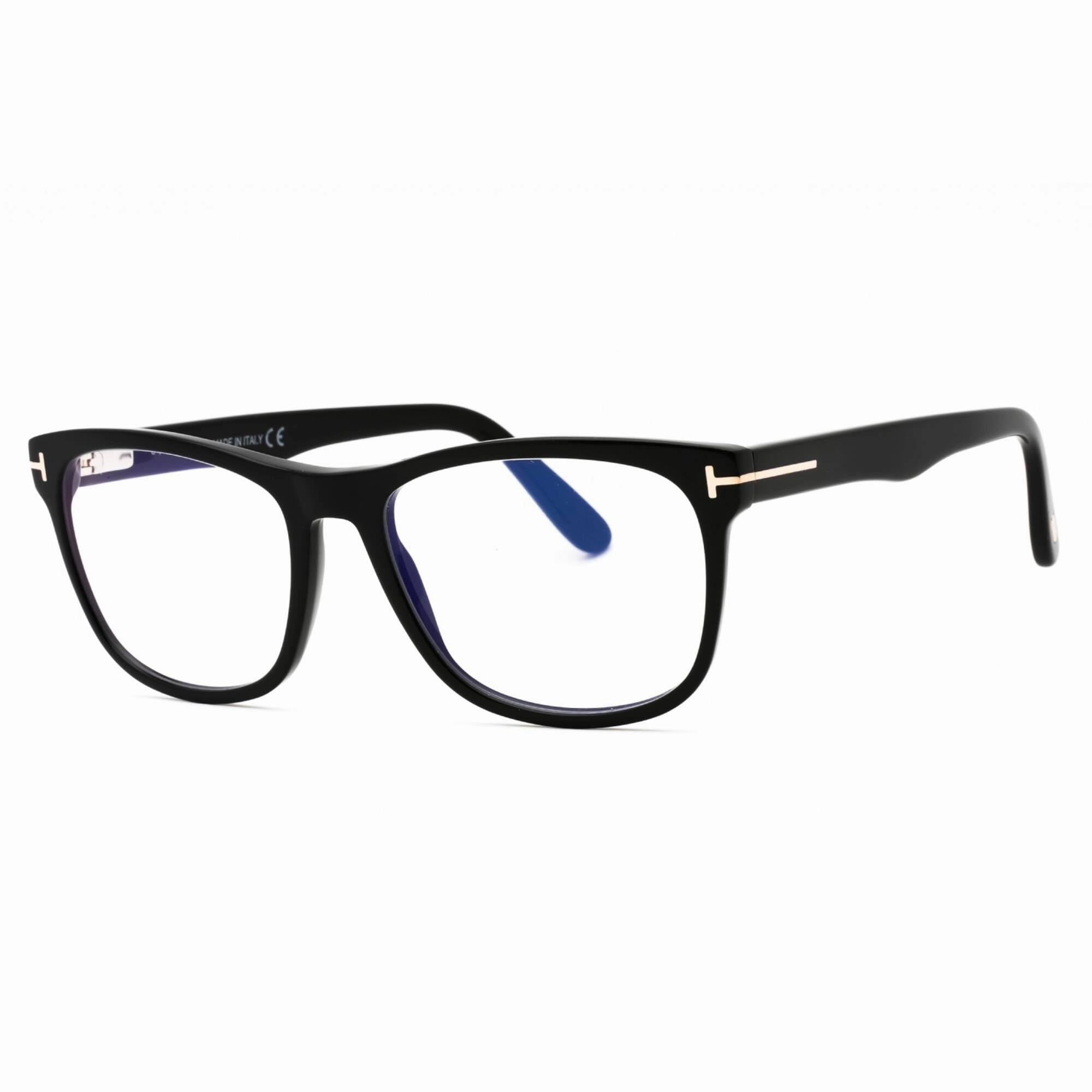 Tom Ford Men's Eyeglasses - Black Acetate Square Shape Full Rim Frame | FT5662-B 001
