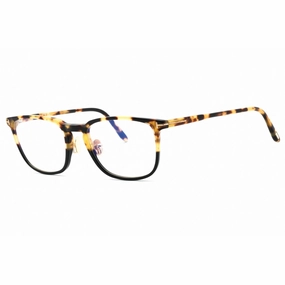 Tom Ford Men's Eyeglasses - Havana/Other Acetate Square Full Rim Frame | FT5699-B 056