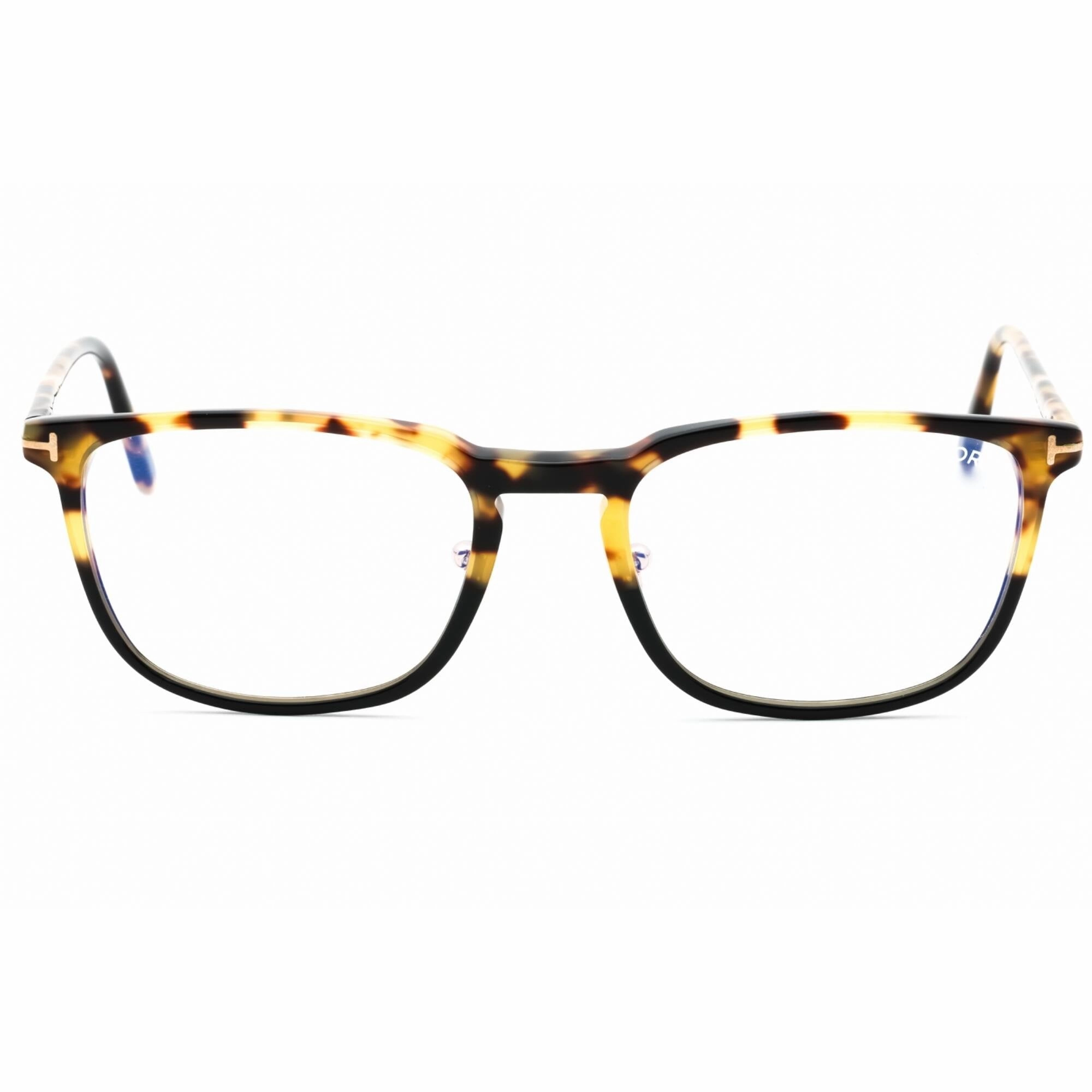 Tom Ford Men's Eyeglasses - Havana/Other Acetate Square Full Rim Frame | FT5699-B 056