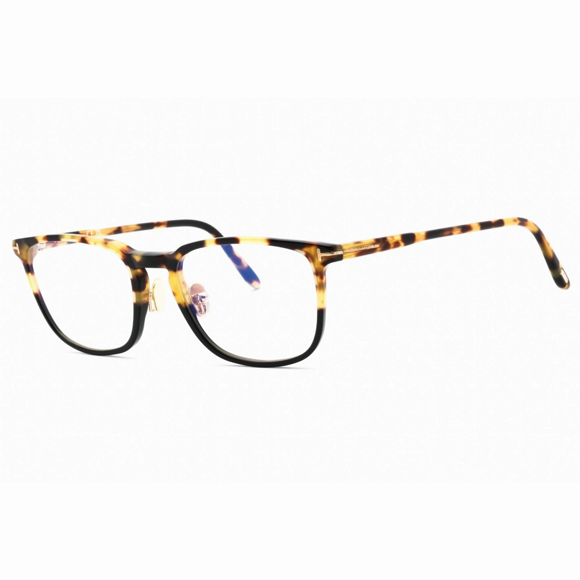 Tom Ford Men's Eyeglasses - Havana/Other Acetate Square Full Rim Frame | FT5699-B 056