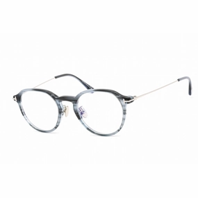Tom Ford Men's Eyeglasses - Havana/Other Plastic Oval Full Rim Frame | FT5777-D-B 056