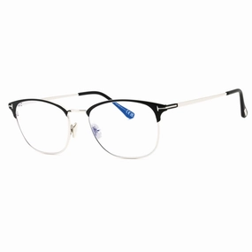 Tom Ford Men's Eyeglasses - Matte Black Metal Cat Eye Full Rim Frame | FT5750-B 002