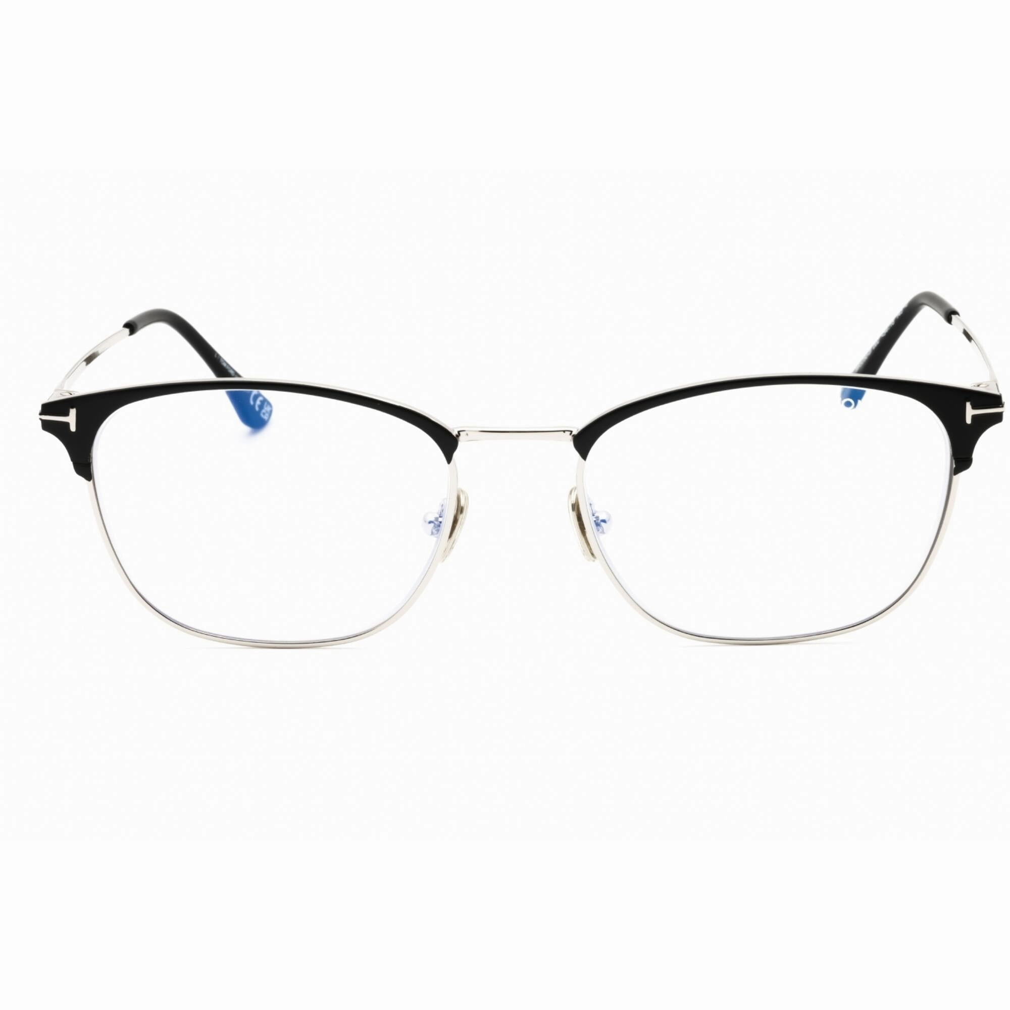 Tom Ford Men's Eyeglasses - Matte Black Metal Cat Eye Full Rim Frame | FT5750-B 002