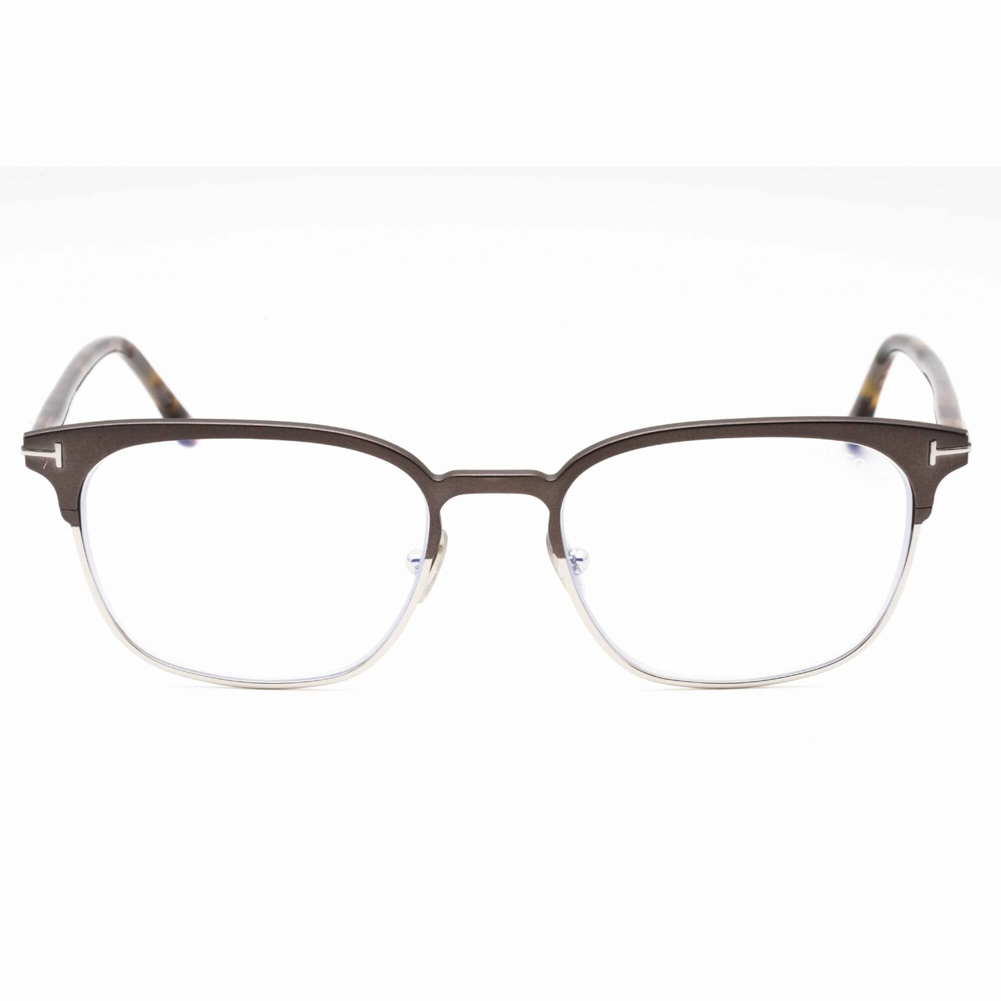 Tom Ford Men's Eyeglasses - Matte Gunmetal Metal Cat Eye Full Rim Frame | FT5799-B 009