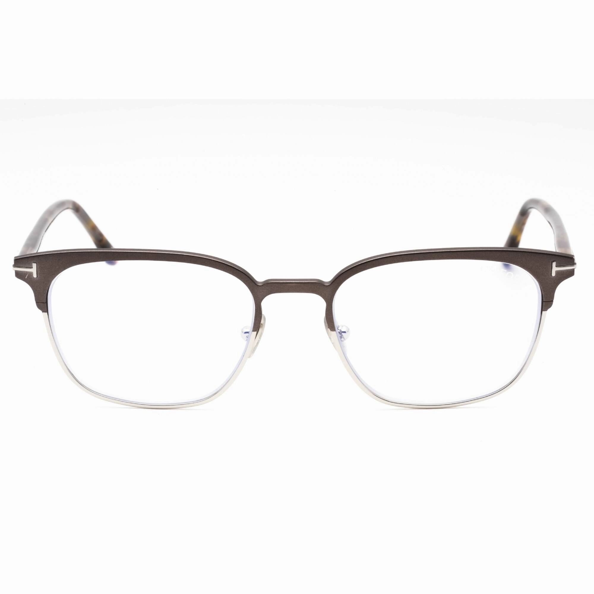 Tom Ford Men's Eyeglasses - Matte Gunmetal Metal Cat Eye Full Rim Frame | FT5799-B 009