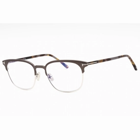Tom Ford Men's Eyeglasses - Matte Gunmetal Metal Cat Eye Full Rim Frame | FT5799-B 009