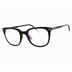 Tom Ford Men's Eyeglasses - Shiny Black Acetate Cat Eye Full Rim | FT5776-D-B 001