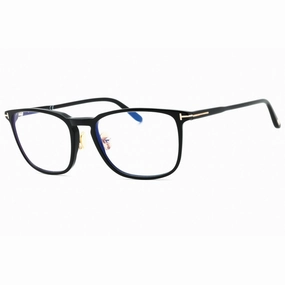 Tom Ford Men's Eyeglasses - Shiny Black Acetate Square Full Rim Frame | FT5699-B 001