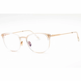 Tom Ford Men's Eyeglasses - Shiny Deep Gold Cat Eye Full Rim Frame | FT5694-B 030