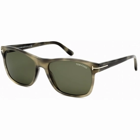 Tom Ford Men's Sunglasses - Light Brown/Other Plastic Rectangular Frame | FT0698 47N