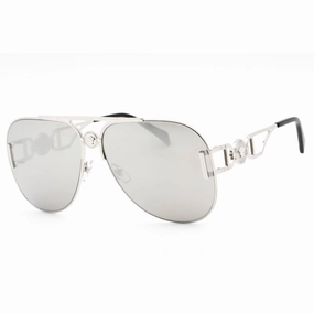 Versace Men's Sunglasses - Silver Metal Frame Light Grey Lens | 0VE2255 10006G