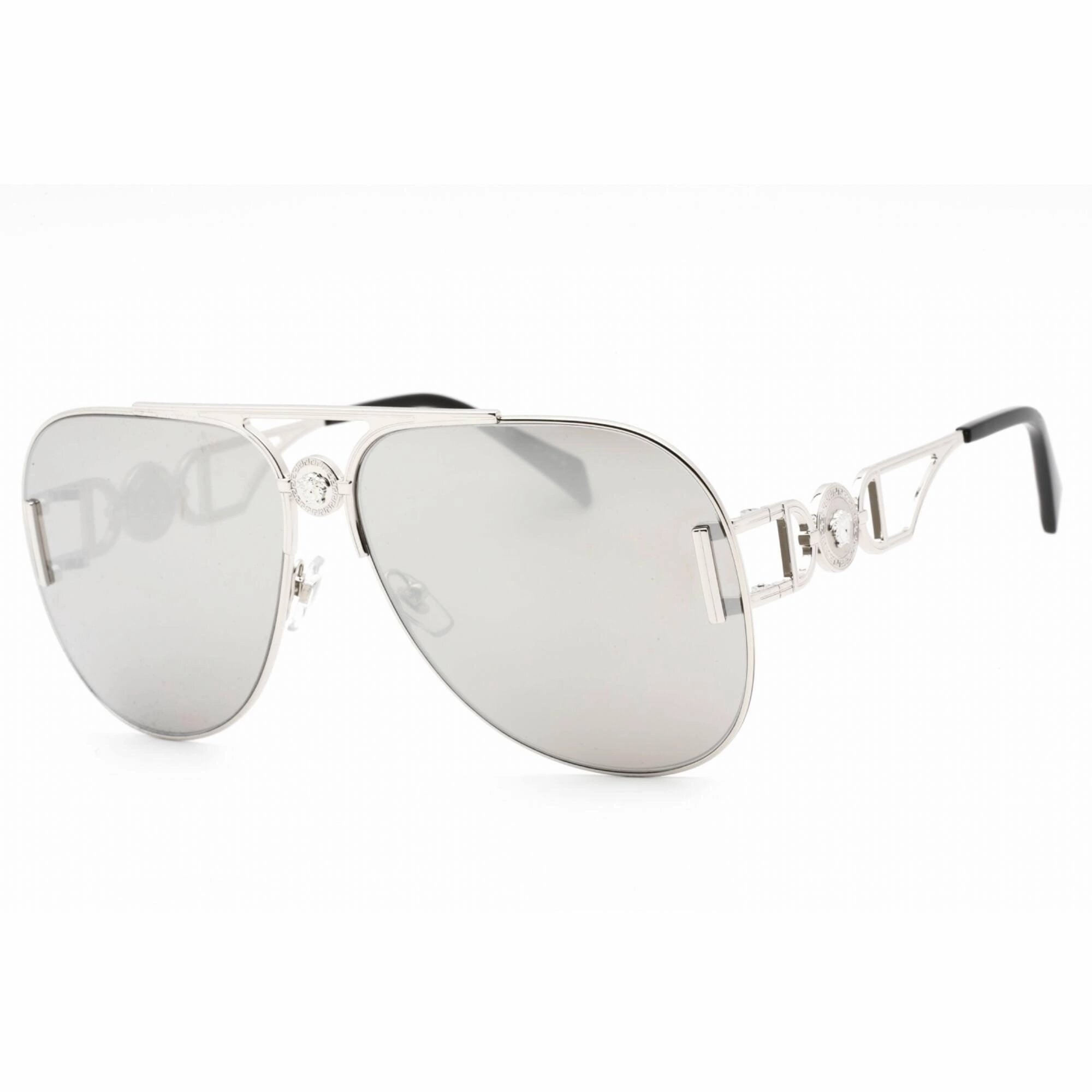 Versace Men's Sunglasses - Silver Metal Frame Light Grey Lens | 0VE2255 10006G