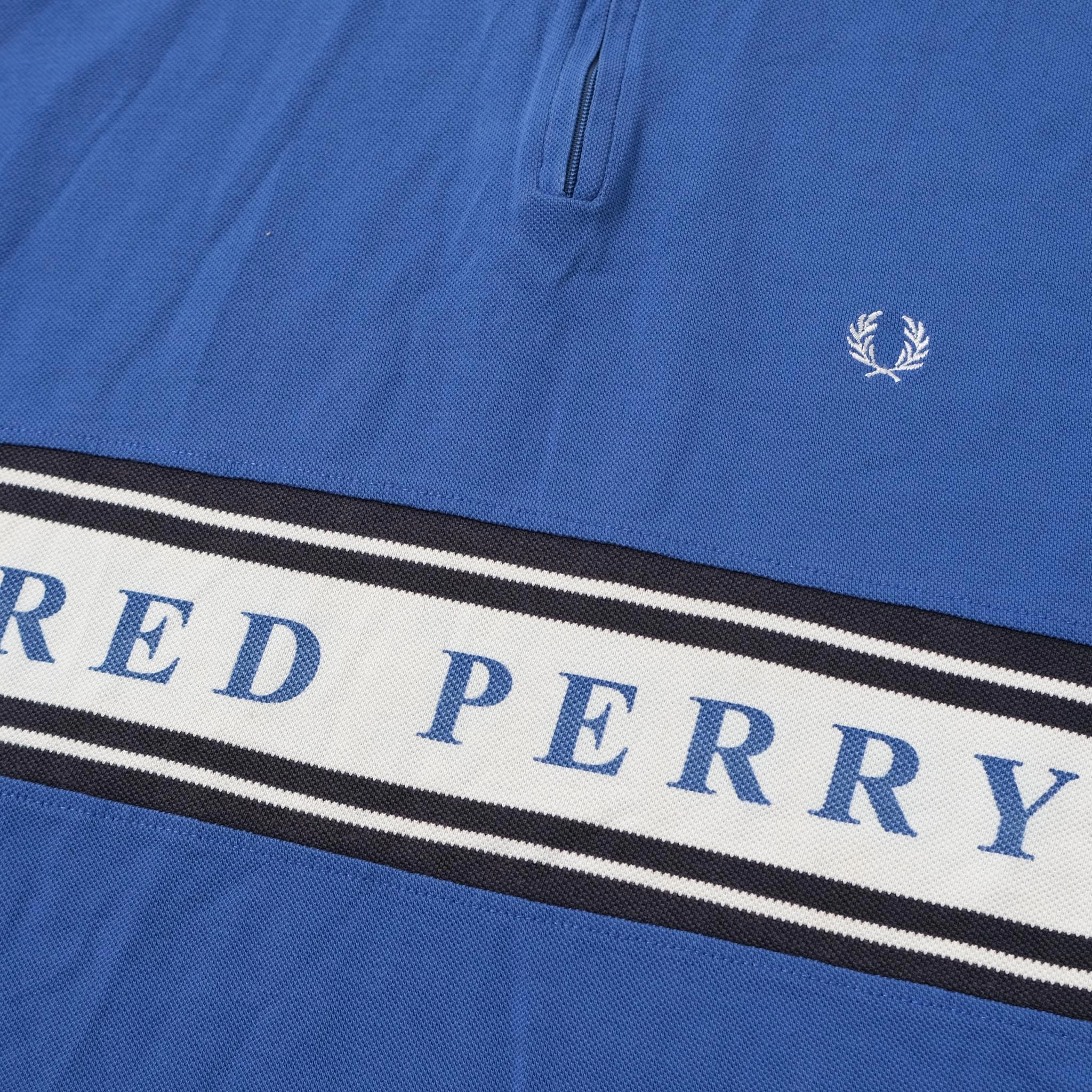Vintage Fred Perry Q-Zip Polo Medium