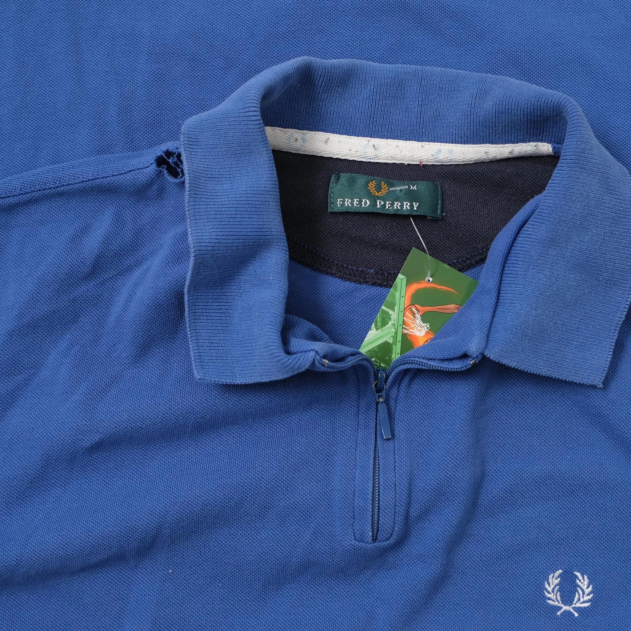 Vintage Fred Perry Q-Zip Polo Medium