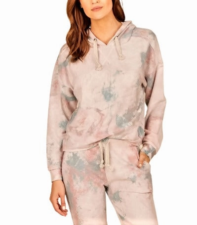 Vintage Havana Marble Tie Dye Hacci Hoodie B8522