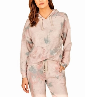 Vintage Havana Marble Tie Dye Hacci Hoodie B8522