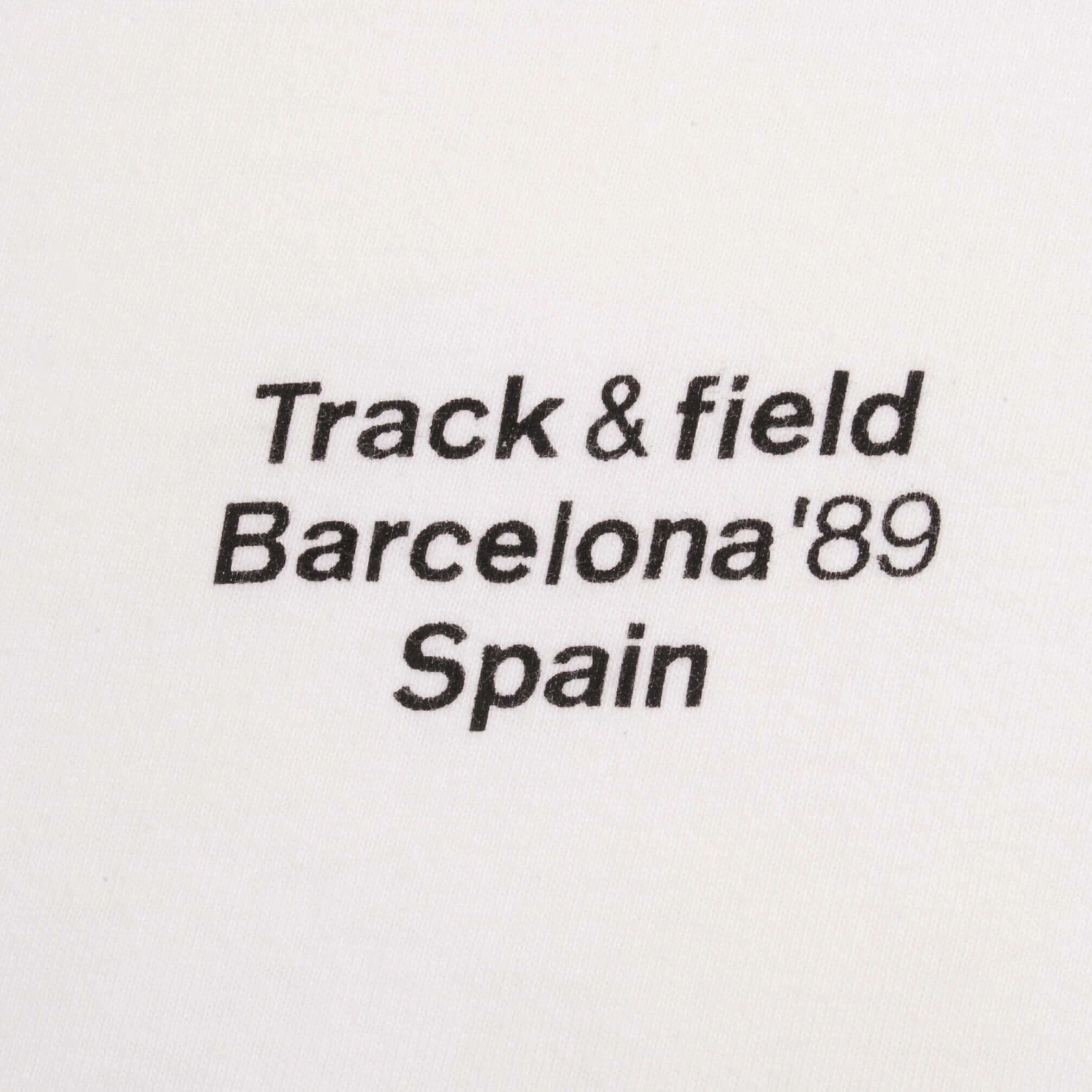VINTAGE NIKE BARCELONA TRACK AND FIELD 1989 POLO SHIRT SIZE MEDIUM