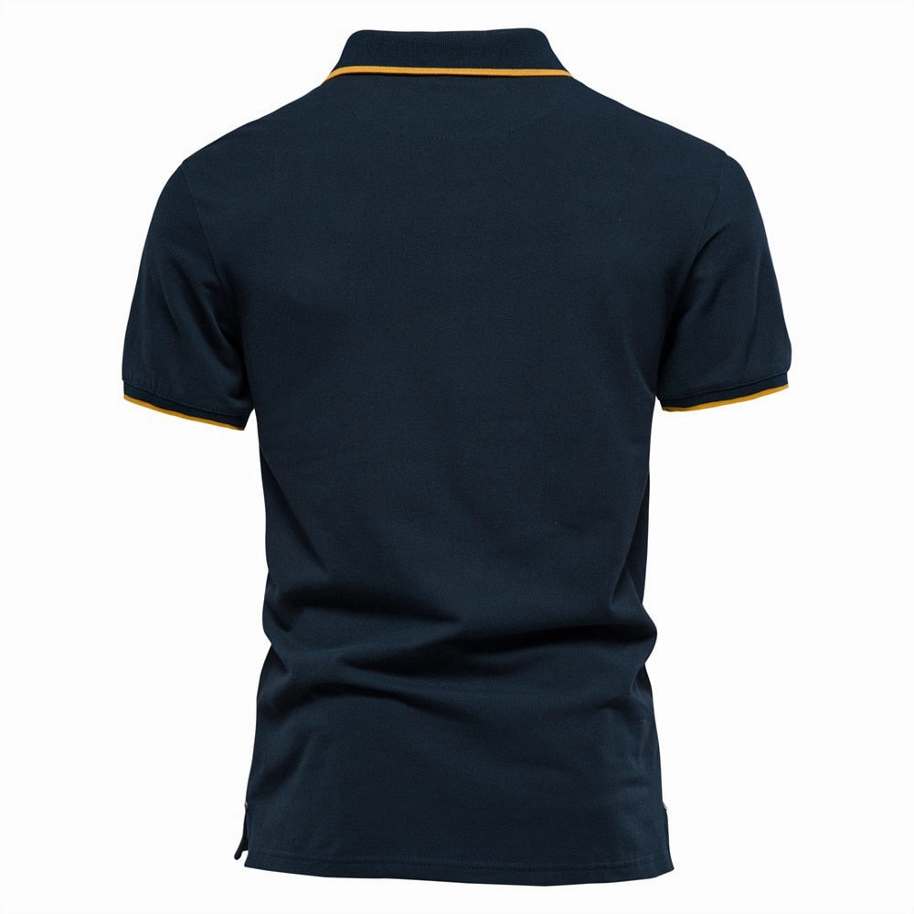 West Louis™ Brand Cotton Business Style Polo Shirt