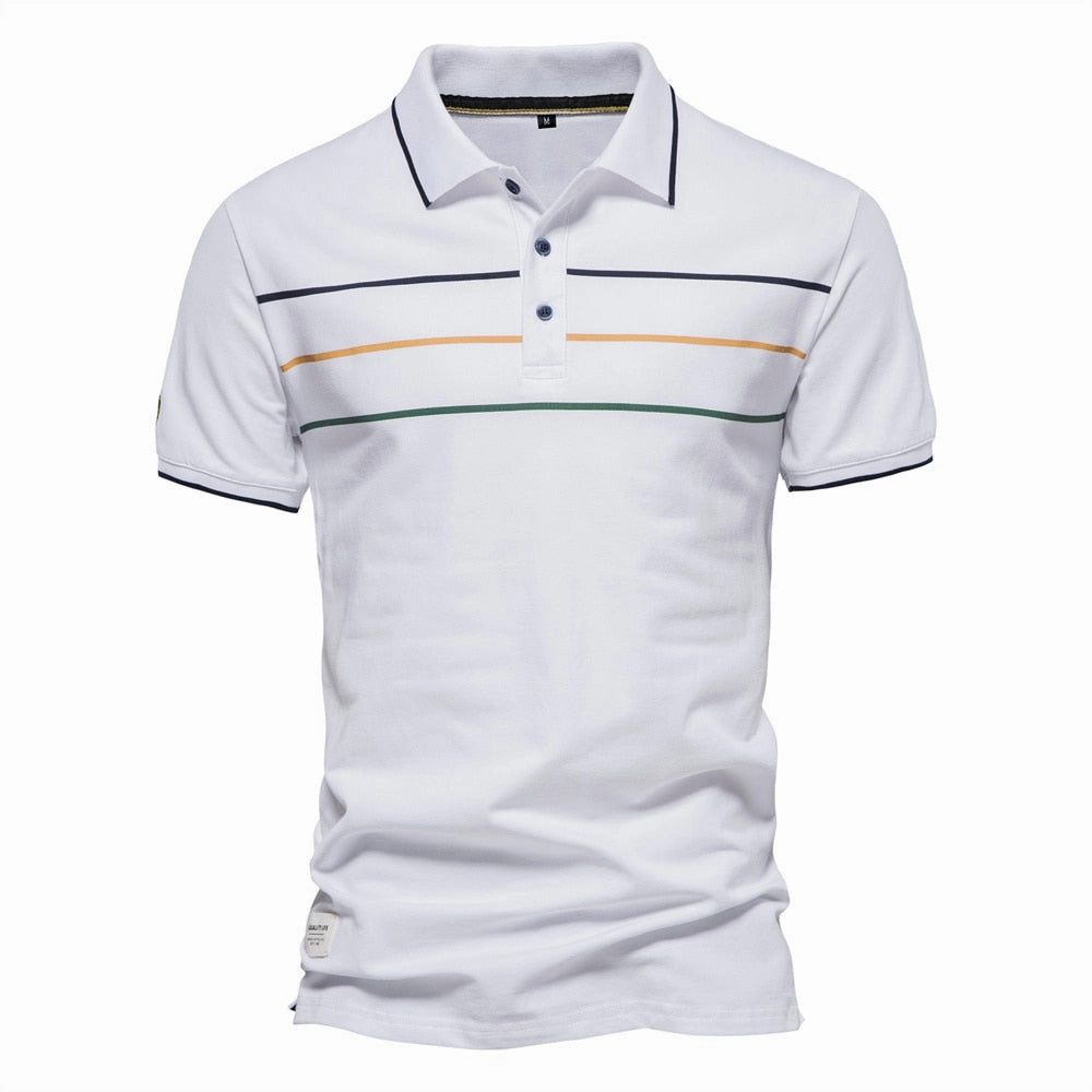 West Louis™ Brand Cotton Business Style Polo Shirt