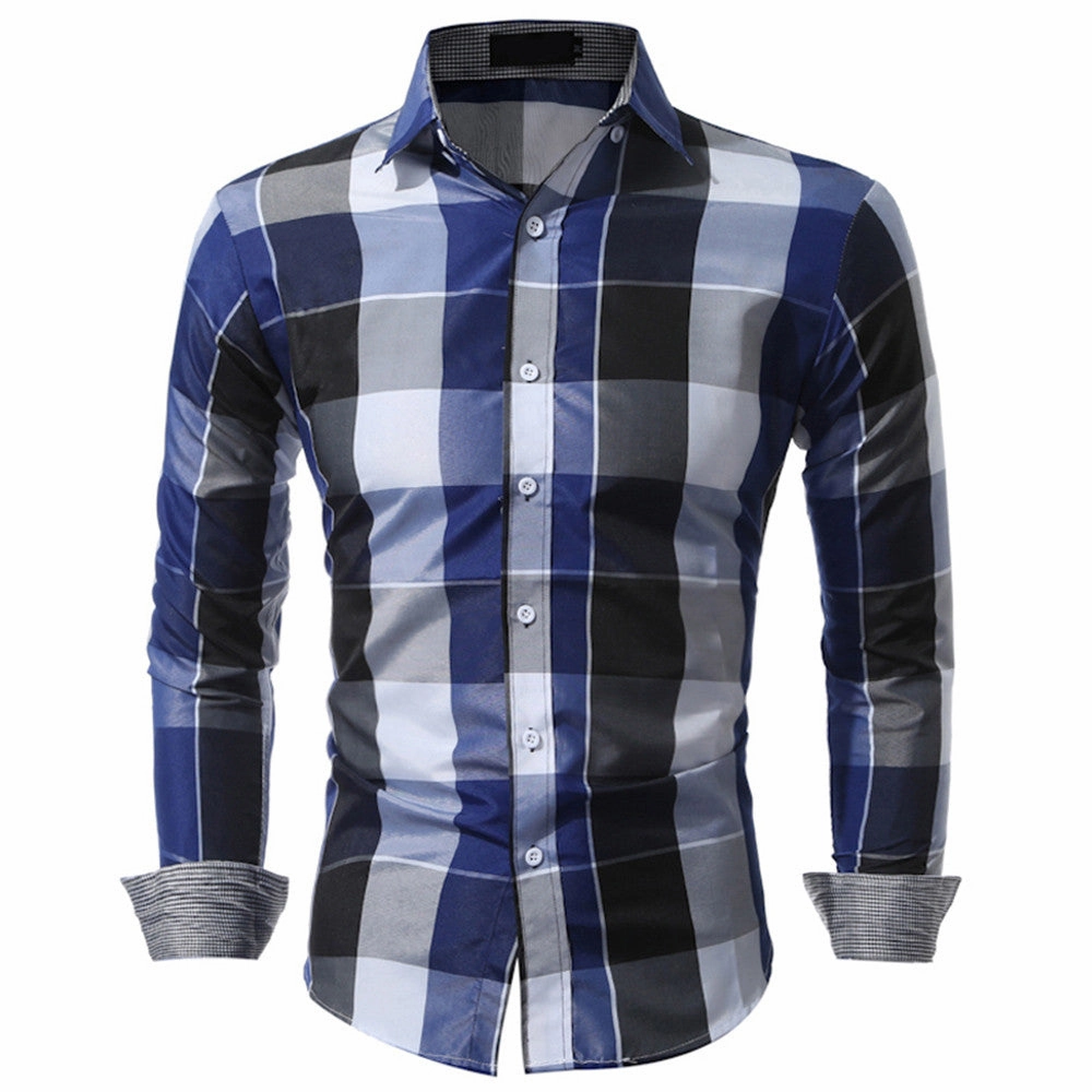 West Louis™ Daily Tartan Long Sleeve Shirt