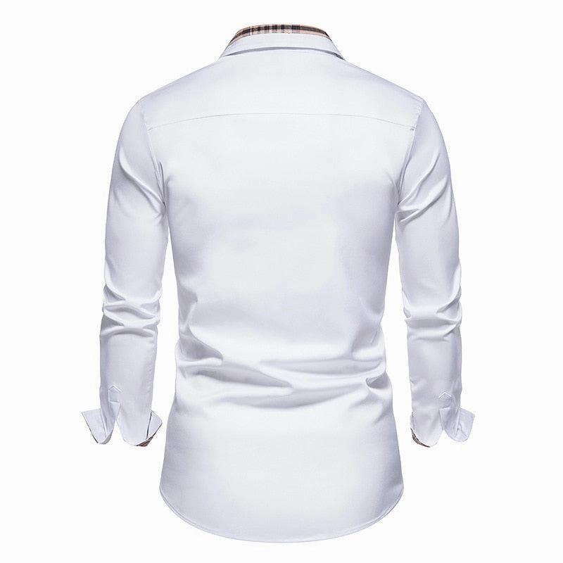 West Louis™ Designer Button Up Business Dress Shirt