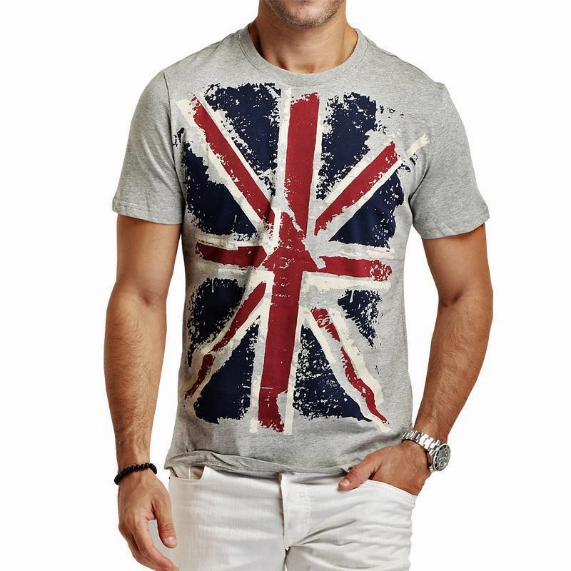 West Louis™ Hot England Style Slim Fit T-Shirts