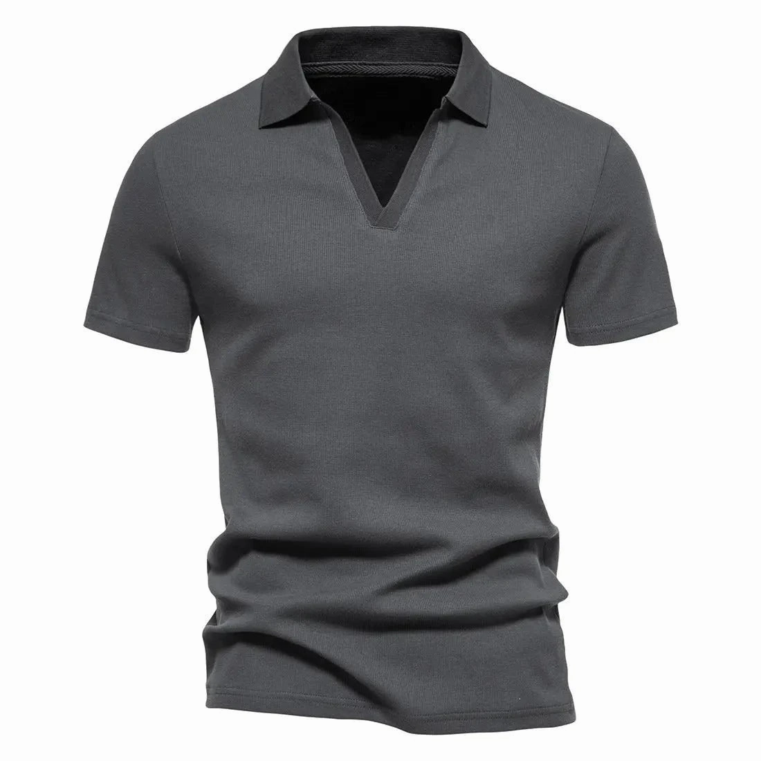 West Louis™ Men's V-Neck Polo Style Henley Tee