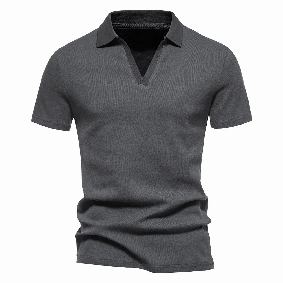 West Louis™ Men's V-Neck Polo Style Henley Tee