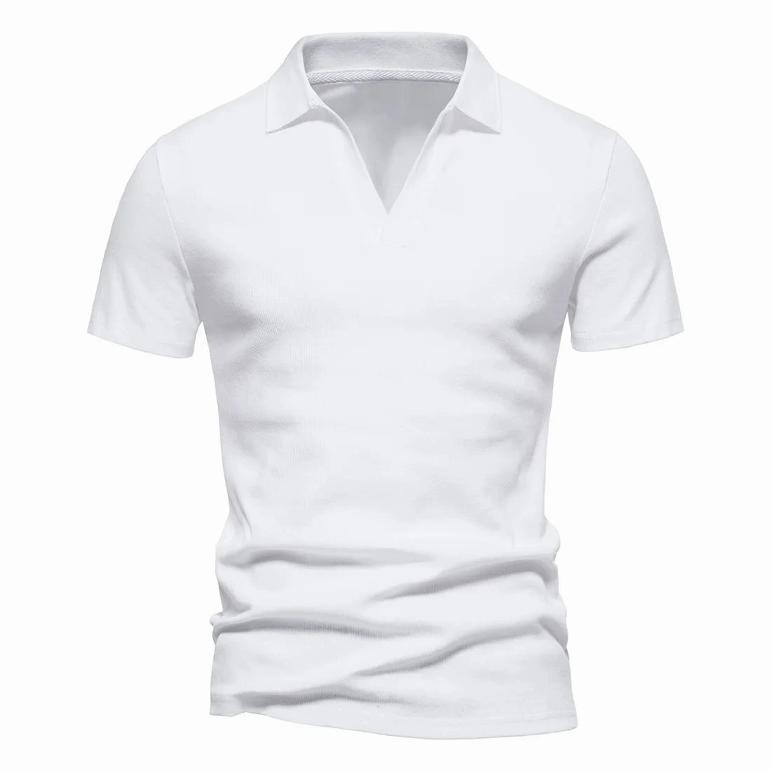 West Louis™ Men's V-Neck Polo Style Henley Tee