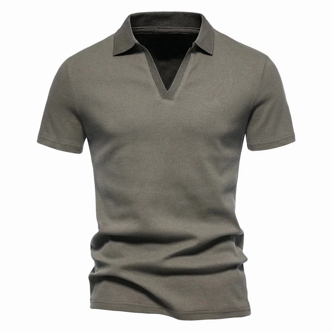 West Louis™ Men's V-Neck Polo Style Henley Tee