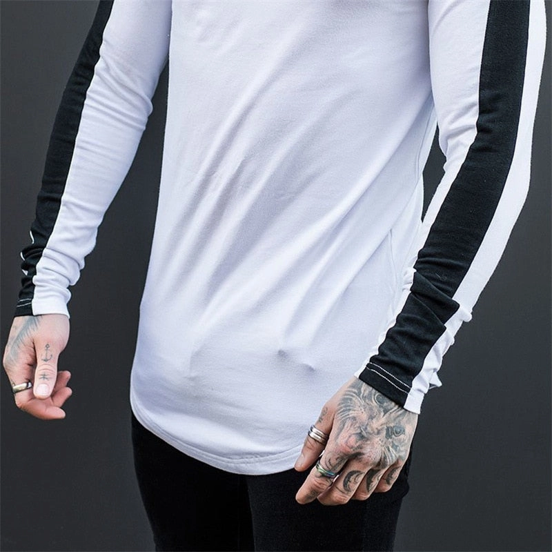 West Louis™ Side Stripe Muscle Hem T-shirt