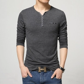 West Louis™ Stylish Slim Fit Long Sleeve T-Shirt
