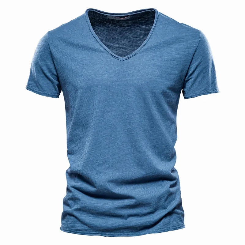 West Louis™ V-Neck Fashion Design Cotton Tee