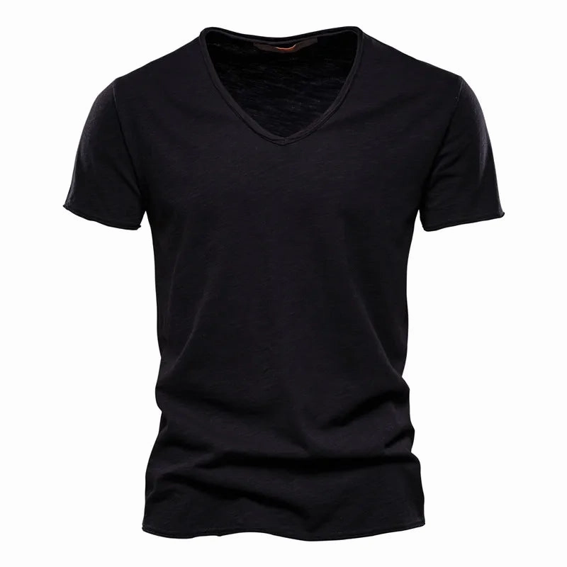 West Louis™ V-Neck Fashion Design Cotton Tee