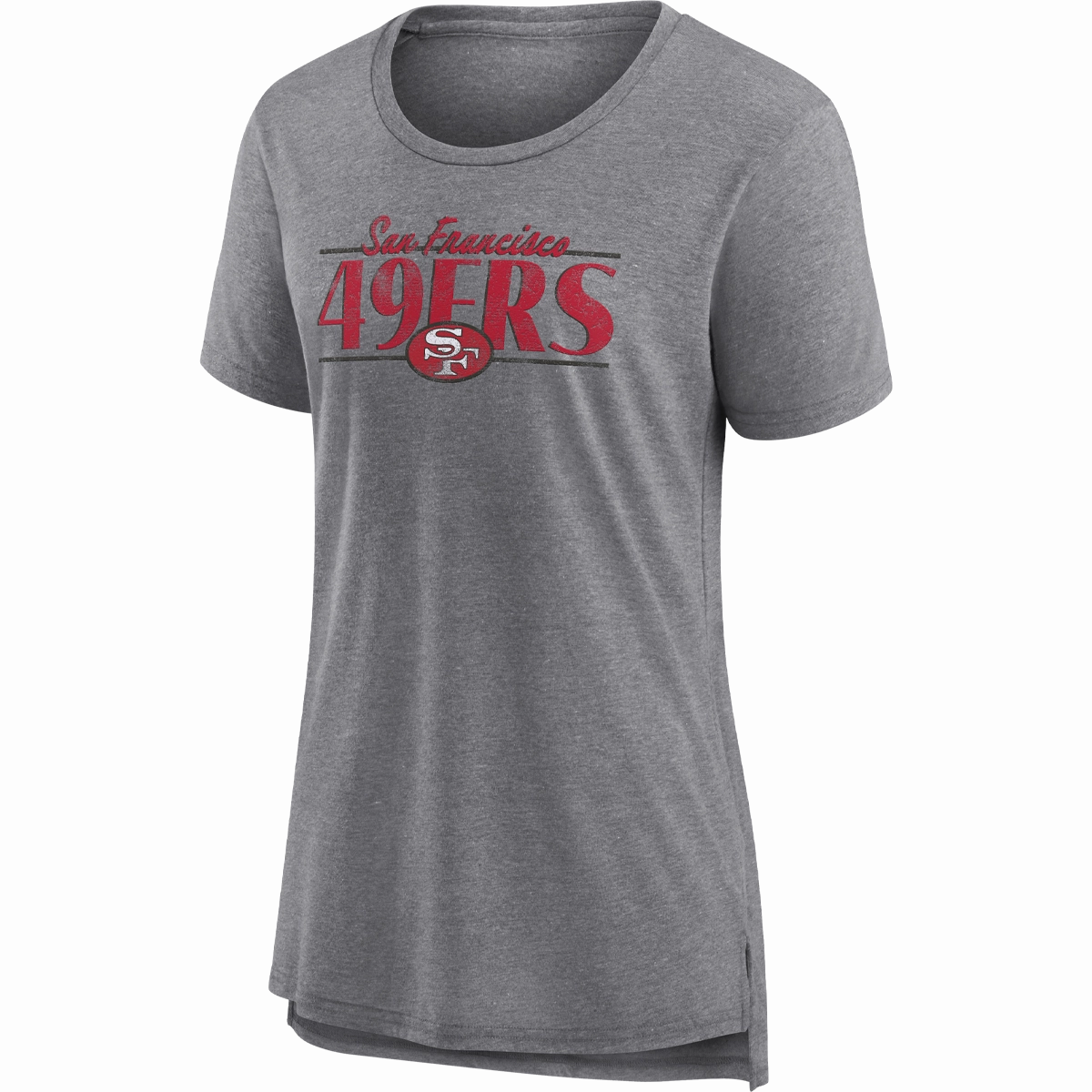 Women's 49ers Up The Middle Triblend Short Sleeve Tee