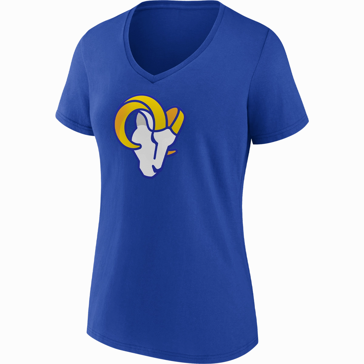 Women's Rams Cotton Primary Logo Short Sleeve