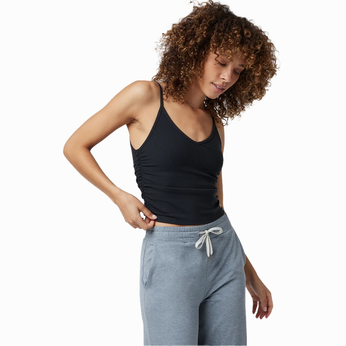 Women's Rib Ruched Tank