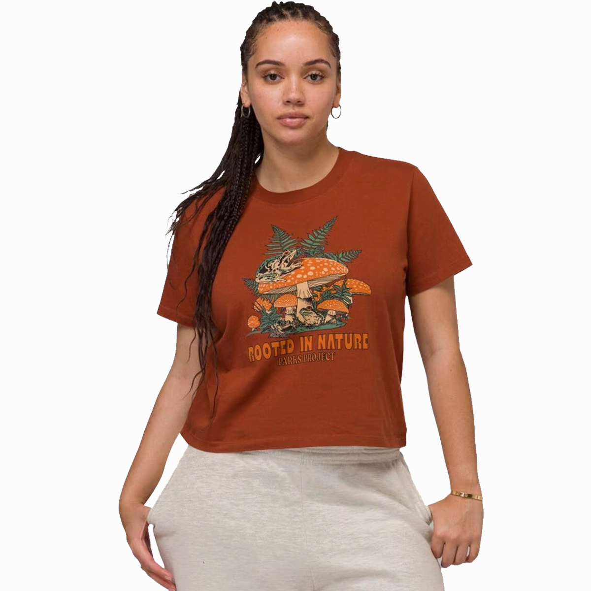Women's Rooted in Nature Ferns Boxy Tee