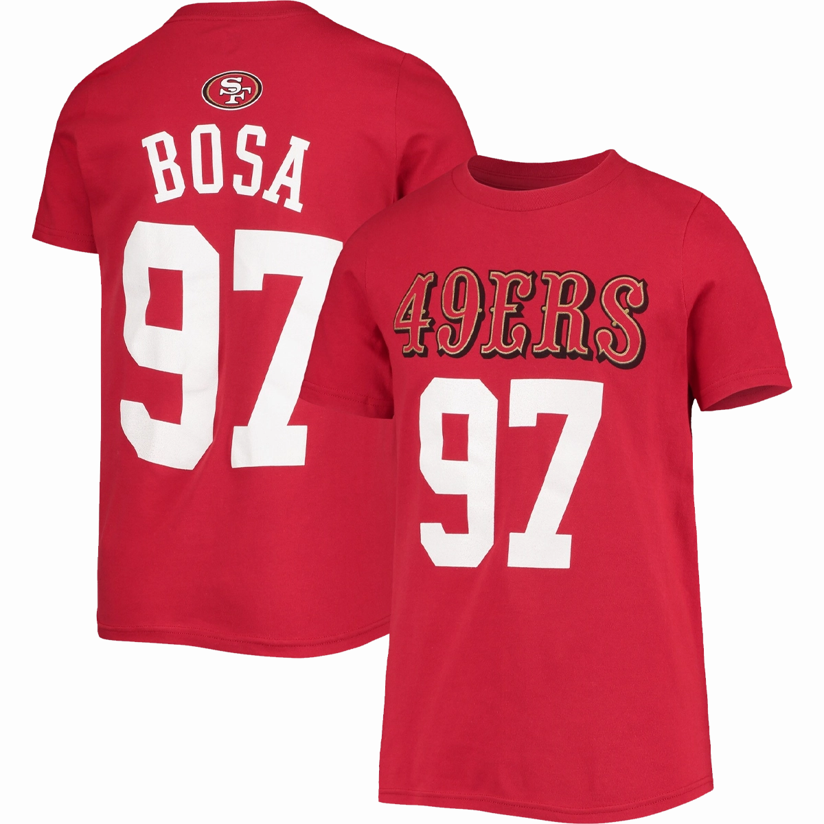 Youth 49ers Mainliner Name & Number Tee -  Bosa